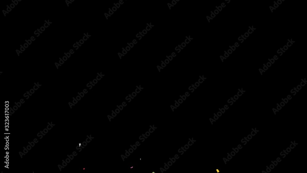 Confetti / with Alpha Matte Channel Confetti / with Alpha Matte Channel