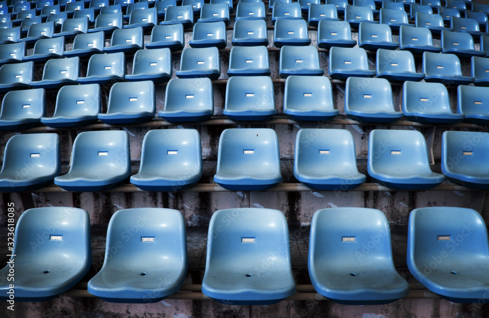 empty seat on stadium for sport fanclub empty seat on stadium for sport fanclub