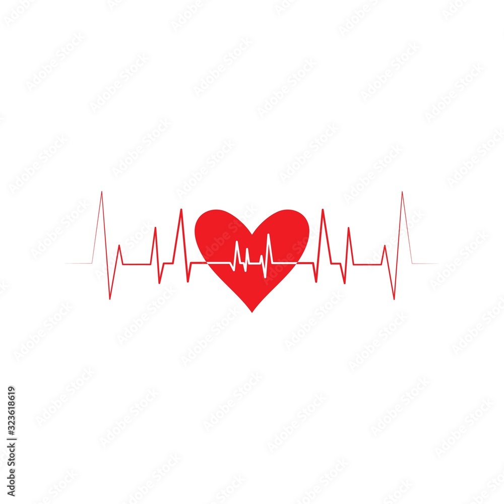 Pulse line ilustration Pulse line ilustration