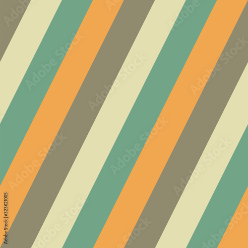 Abstract vintage background with colored inclined stripes.