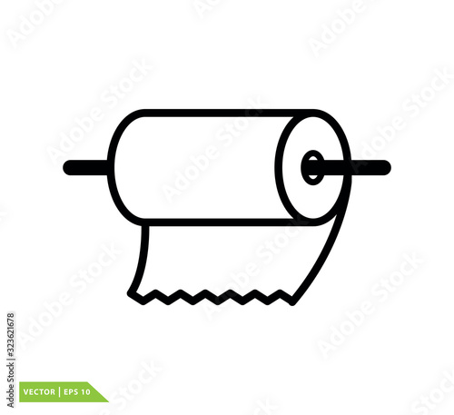 Tissue icon vector logo design template