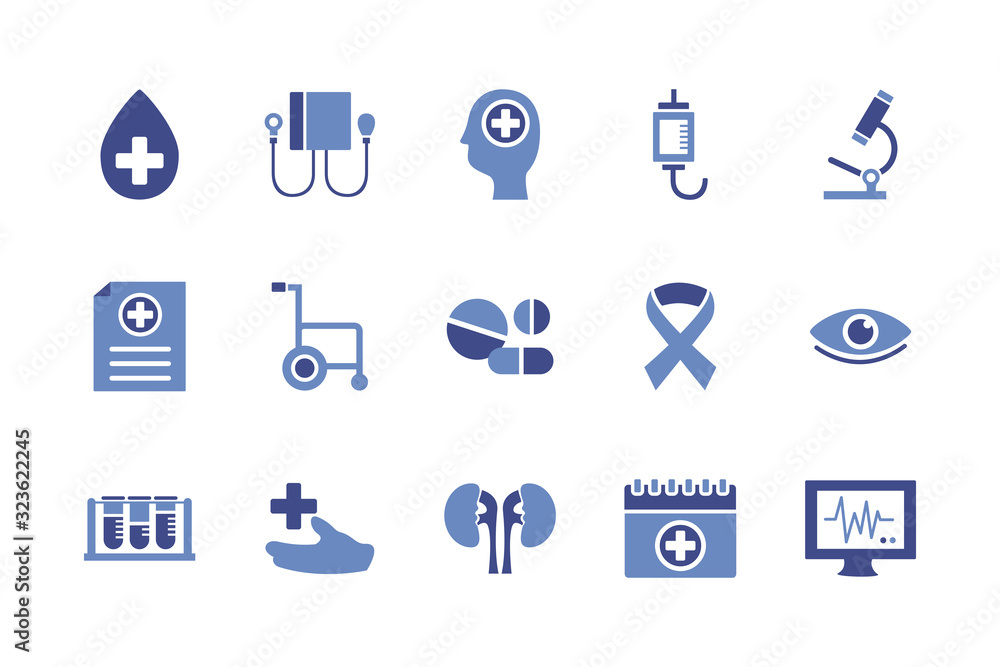 bundle of medical set icons bundle of medical set icons
