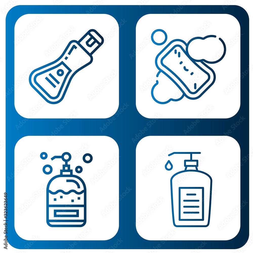 foam simple icons set foam simple icons set