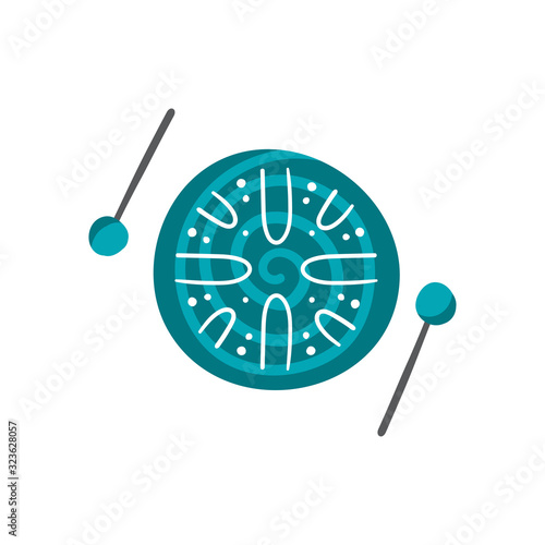 Vector tongue drum