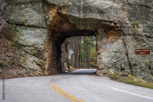 Scovel Johnson Tunnel in Black Hills National Forest, South Dakota