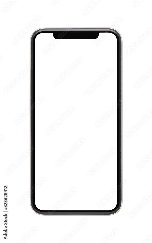 smartphone mockup isolated on white background smartphone mockup isolated on white background