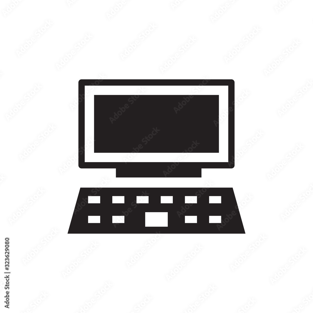 COMPUTER icon design, flat style icon collection COMPUTER icon design, flat style icon collection