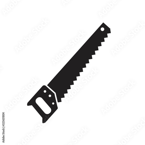 Hacksaw icon template black color editable. Hacksaw icon symbol Flat vector illustration for graphic and web design.