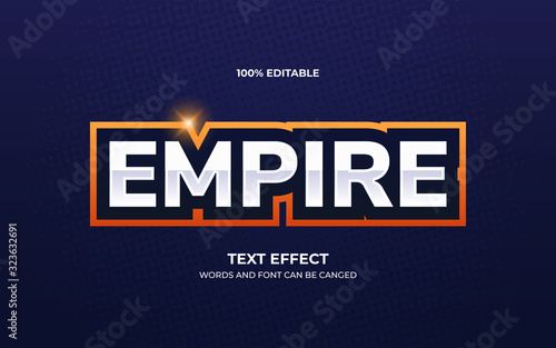 Esport team logo text effect