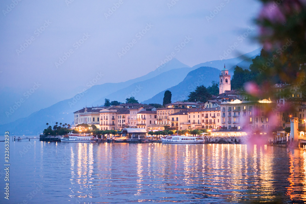 Bellagio on Lake Como. Twilight. Lombardy. Italy.