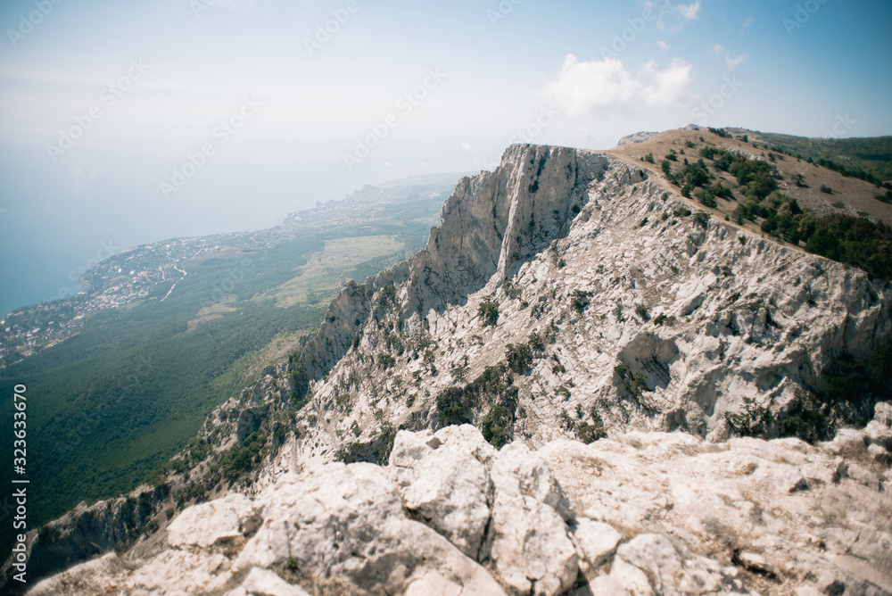 Rocks Ai Petri of Crimean Mountains. Russia. Rocks Ai Petri of Crimean Mountains. Russia.
