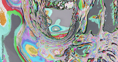 Muster, Textur, Farben, geometrische Formen, 3D Grafik