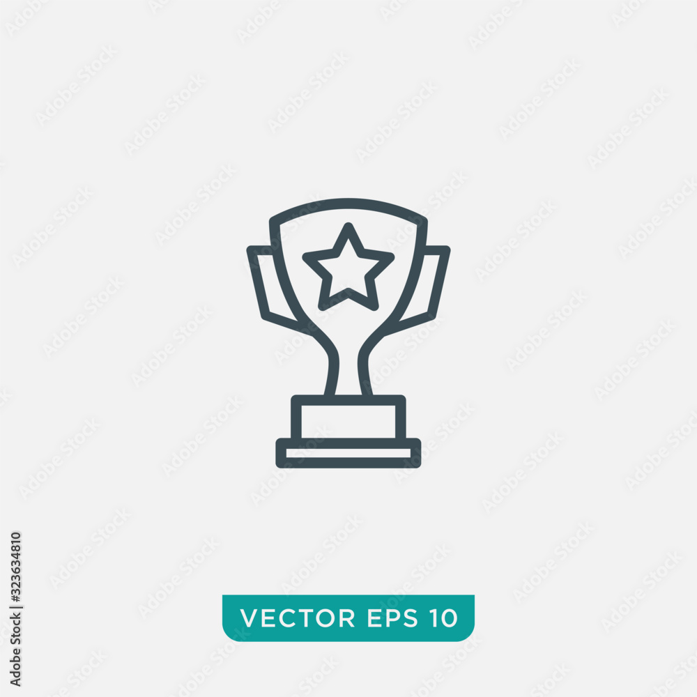 Trophy Icon Design, Vector EPS10 Trophy Icon Design, Vector EPS10