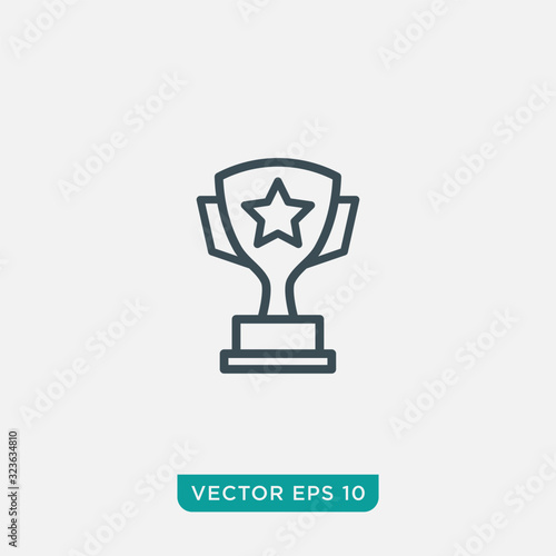 Trophy Icon Design, Vector EPS10