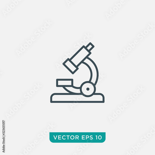 Microscope Icon Design, Vector EPS10
