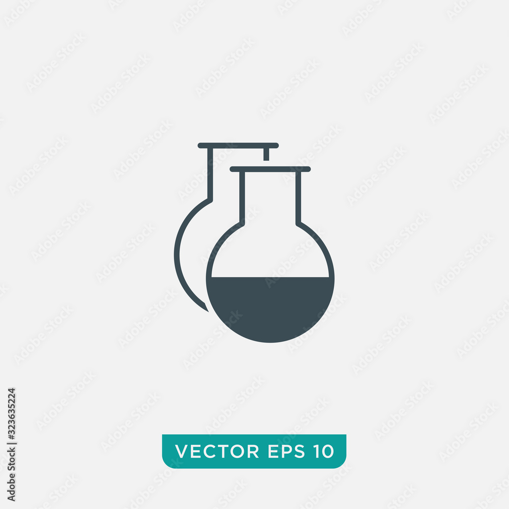 Flask Icon Design, Vector EPS10 Flask Icon Design, Vector EPS10