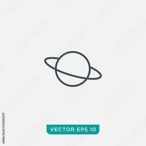 Planet Icon Design, Vector EPS10