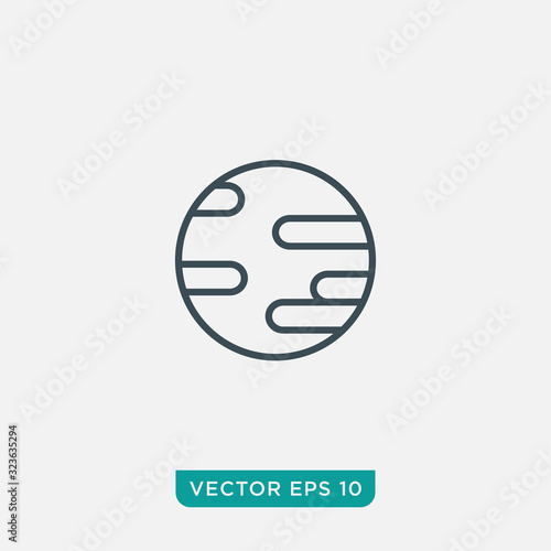 Planet Icon Design, Vector EPS10