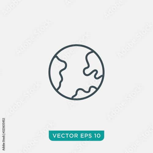 Planet Icon Design, Vector EPS10