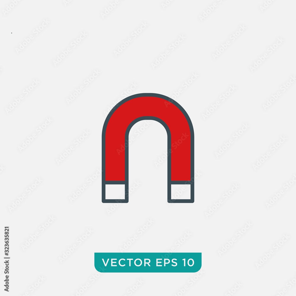 Magnet Icon Design, Vector EPS10 Magnet Icon Design, Vector EPS10