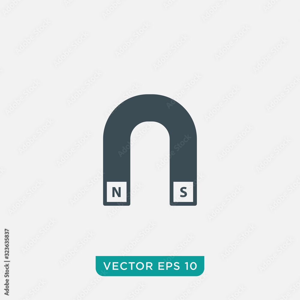 Magnet Icon Design, Vector EPS10 Magnet Icon Design, Vector EPS10