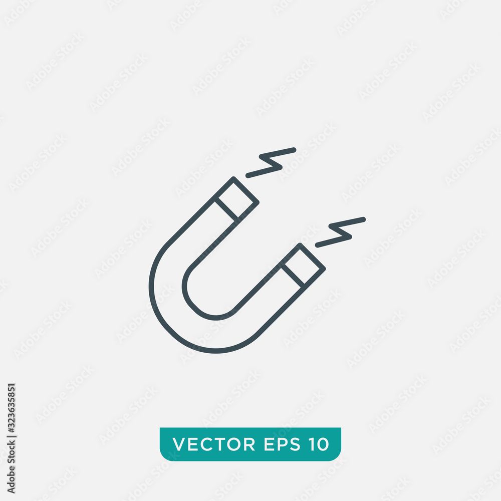 Magnet Icon Design, Vector EPS10 Magnet Icon Design, Vector EPS10