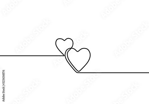 Continuous one line drawing...