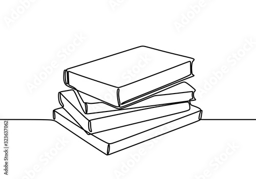 Stack of books on a white b...