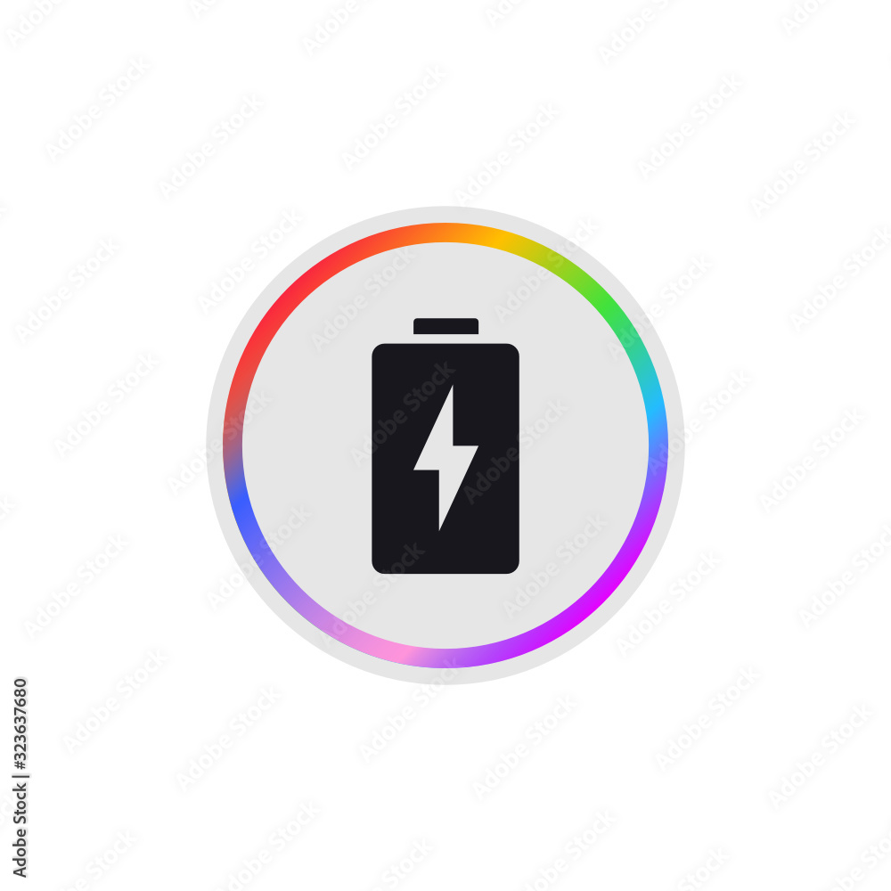 Battery Charging - Modern App Button Battery Charging - Modern App Button