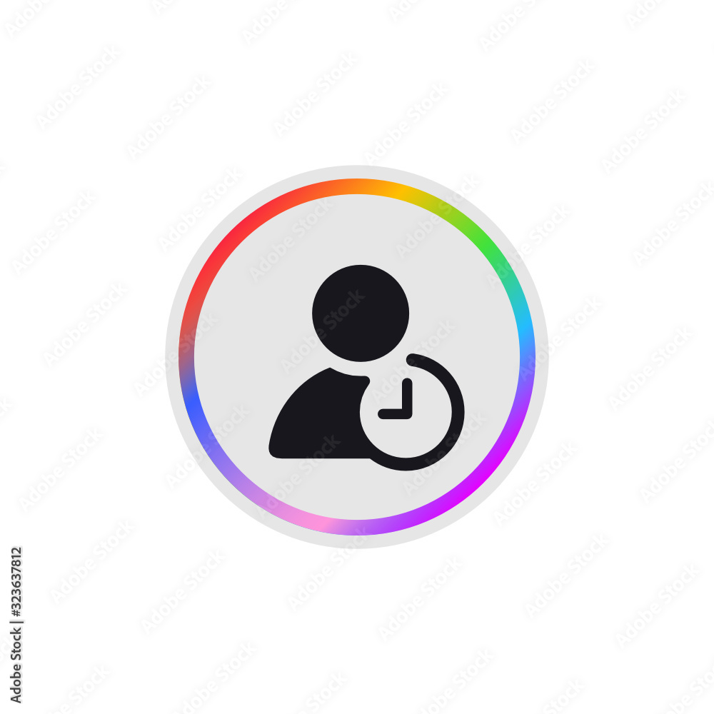 Time Management - Modern App Button Time Management - Modern App Button