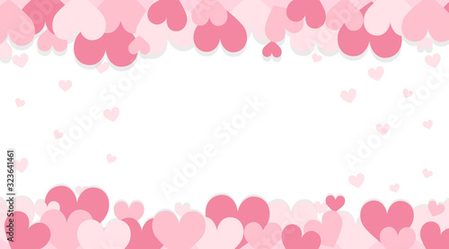 Valentine theme with pink hearts © blueringmedia
