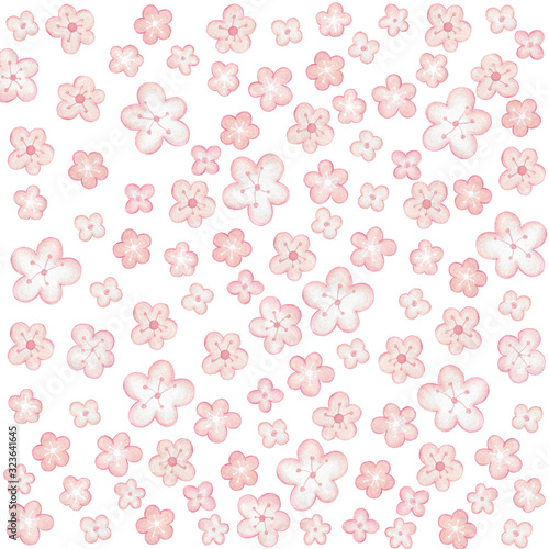 Pink flower pattern