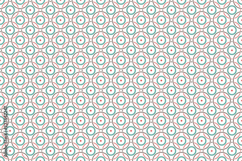 Abstract geometric seamless pattern for your design. Circles and dots background.