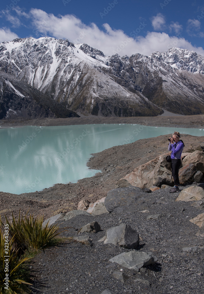 Mount Cook Tasman River New Zealand Photographing glacierlake