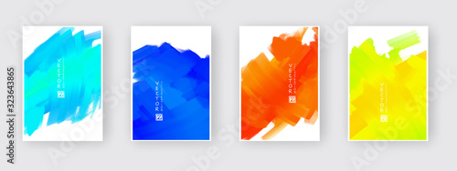 Vector design elements template for business brochure.
