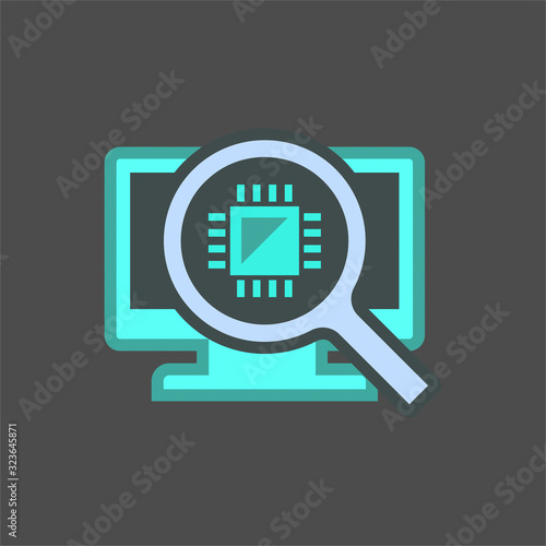 Free Download computer test icon - GFXLoad