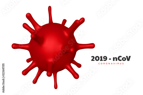 Coronavirus, virus strain of MERS-Cov and Novel coronavirus 2019-nCoV. Vector concept of dangerous virus in China with medical cell.