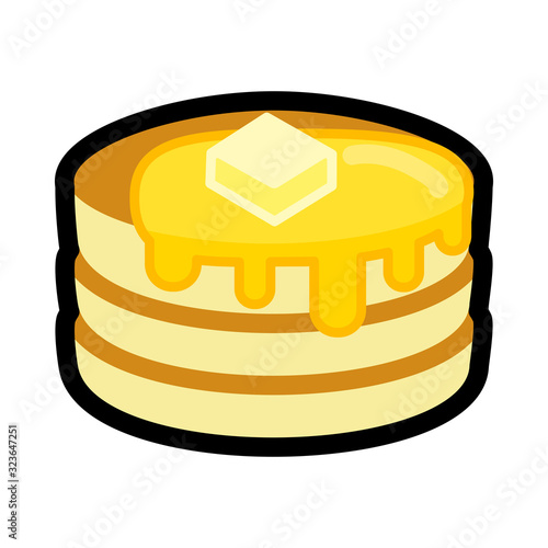 シンプルなパンケーキのアイコン