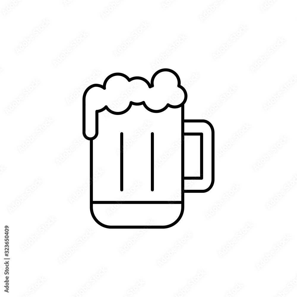 Beer, drink icon. Simple line, outline vector elements of Patrick's day icons for ui and ux, website or mobile application Beer, drink icon. Simple line, outline vector elements of Patrick's day icons for ui and ux, website or mobile application