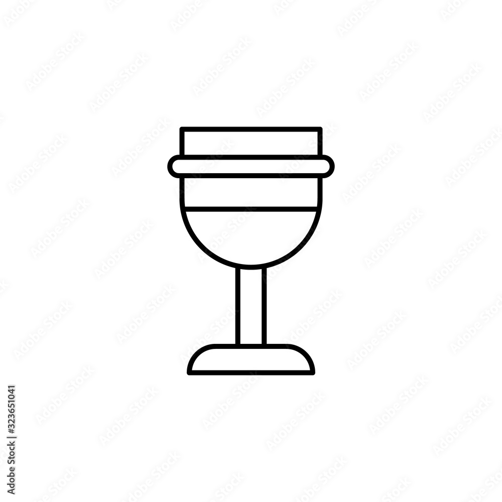Goblet, cup icon. Simple line, outline vector elements of Patrick's day icons for ui and ux, website or mobile application