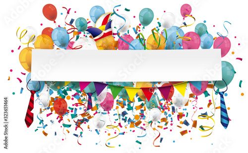 Karneval Banner für die Weiberfastnacht