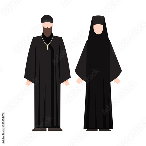 Religion people wearing specific uniform