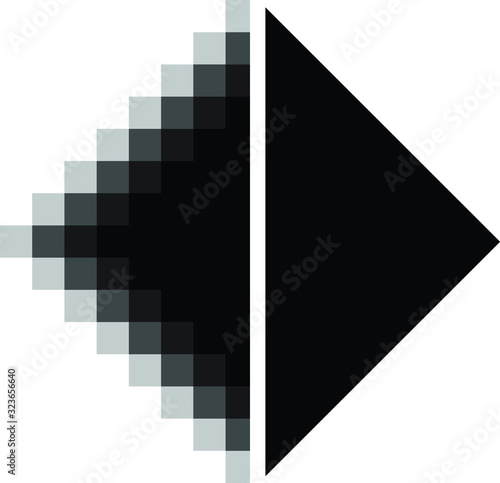 Resolution icon, High res, low res, vector