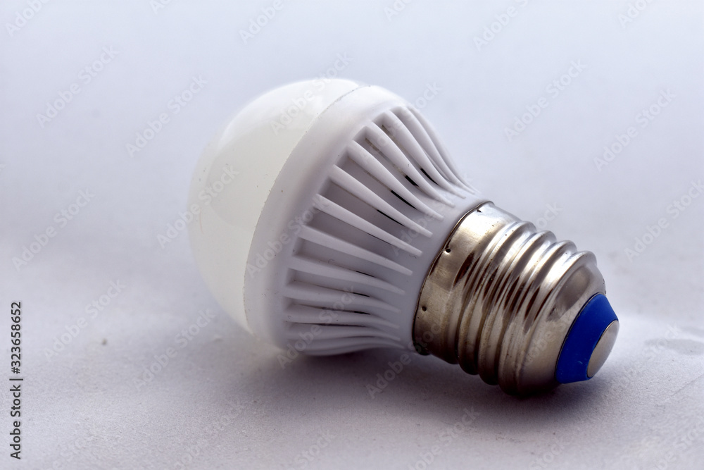 energy saving light bulb on white background energy saving light bulb on white background