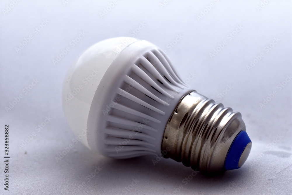 energy saving light bulb on white background energy saving light bulb on white background