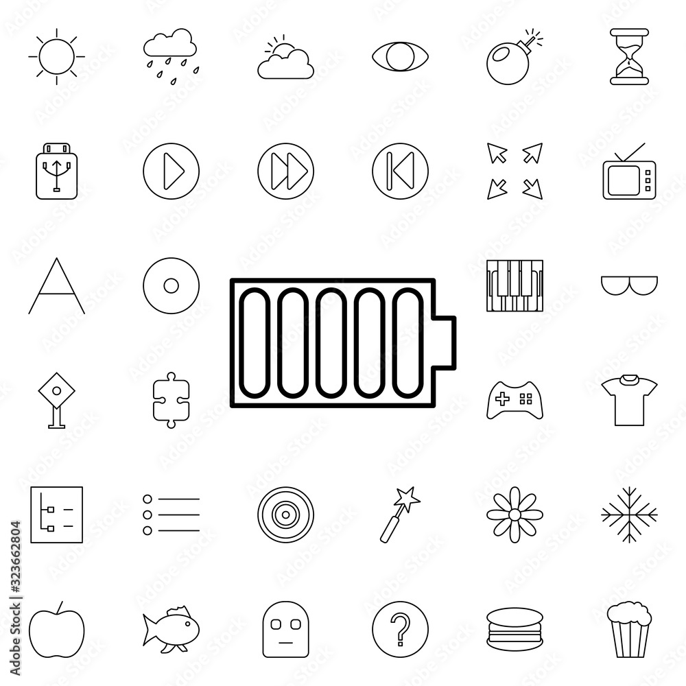battery full sign icon. Universal set of web for website design and development, app development battery full sign icon. Universal set of web for website design and development, app development