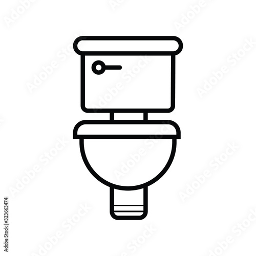 Toilet icon vector illustration photo