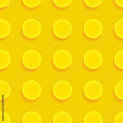 Toy bricks puzzle pattern