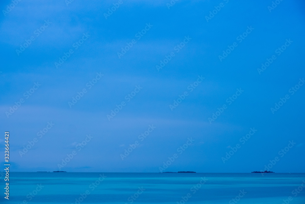 blue seascape in maldives islands