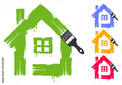 Paint trails house